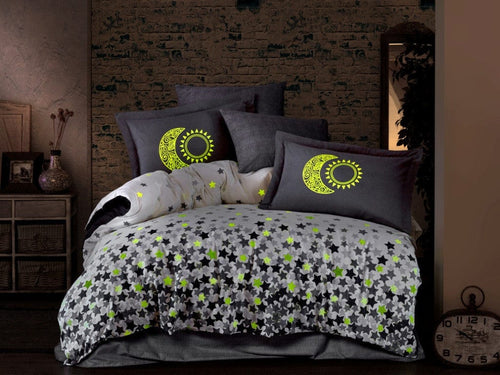 Asir Biancheria Da Letto di cotone Star's Multicolore, 200 x 220 cm