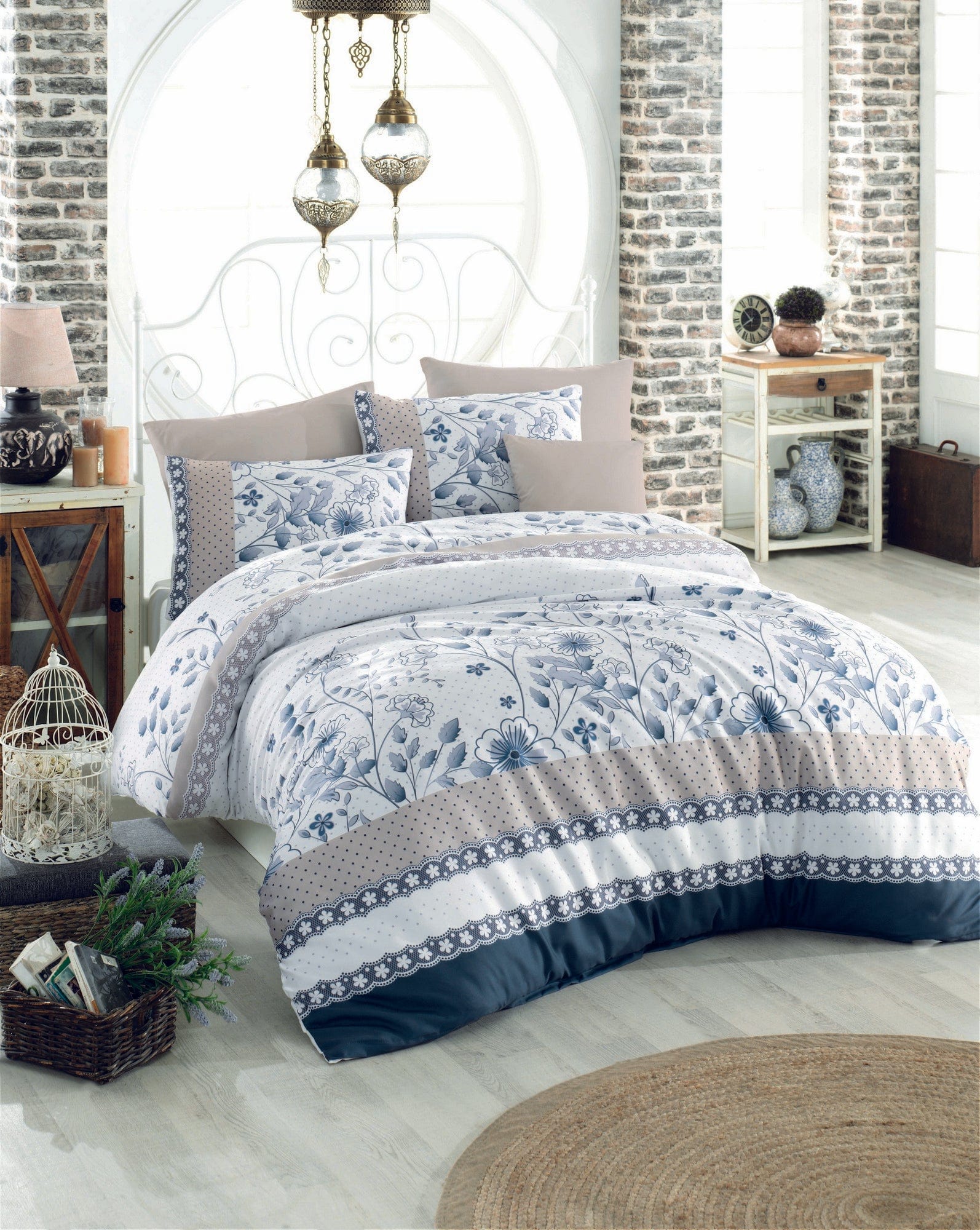 Biancheria Da Letto di cotone Sudenaz Multicolore, 200 x 220 cm
