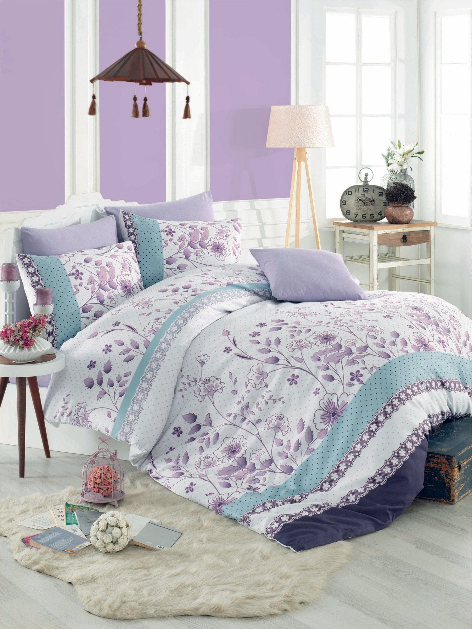 Biancheria Da Letto di cotone Sudenaz Multicolore, 200 x 220 cm