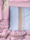 Asir Biancheria Da Letto di cotone Tatum Rosa, 240 x 260 cm