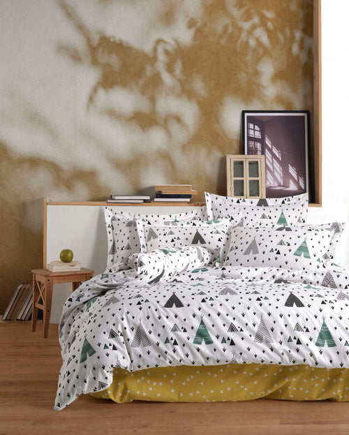 Asir Biancheria Da Letto di cotone Tent Multicolore, 160 x 220 cm
