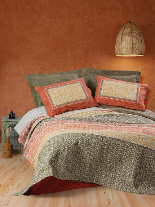 Asir Biancheria Da Letto di cotone Tuwa Multicolore, 160 x 220 cm