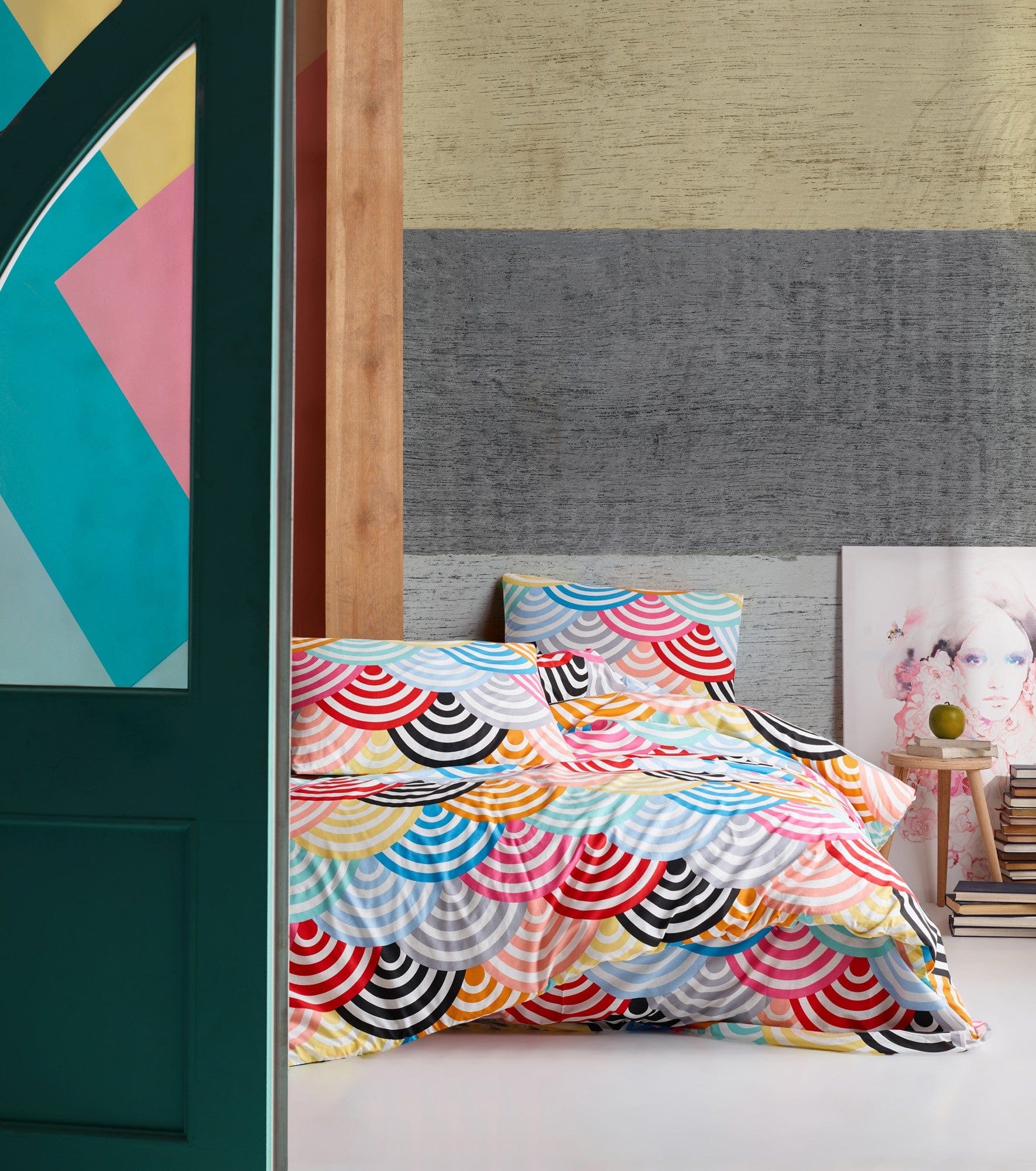 Biancheria Da Letto di cotone Vendula Multicolore, 200 x 220 cm