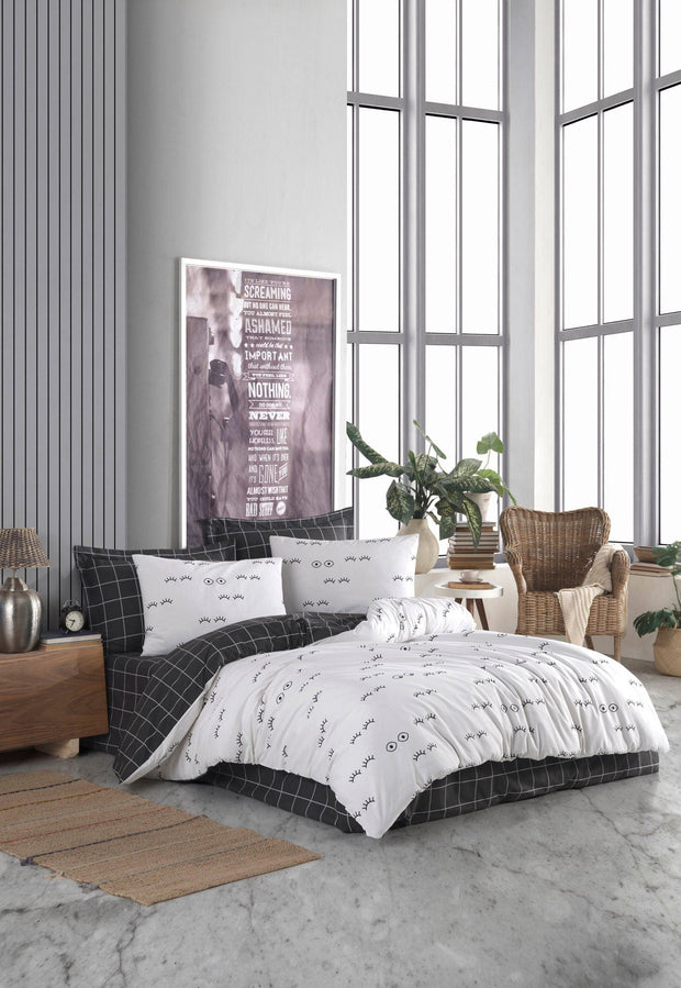 Asir Biancheria Da Letto di cotone Wimper Multicolore, 200 x 220 cm