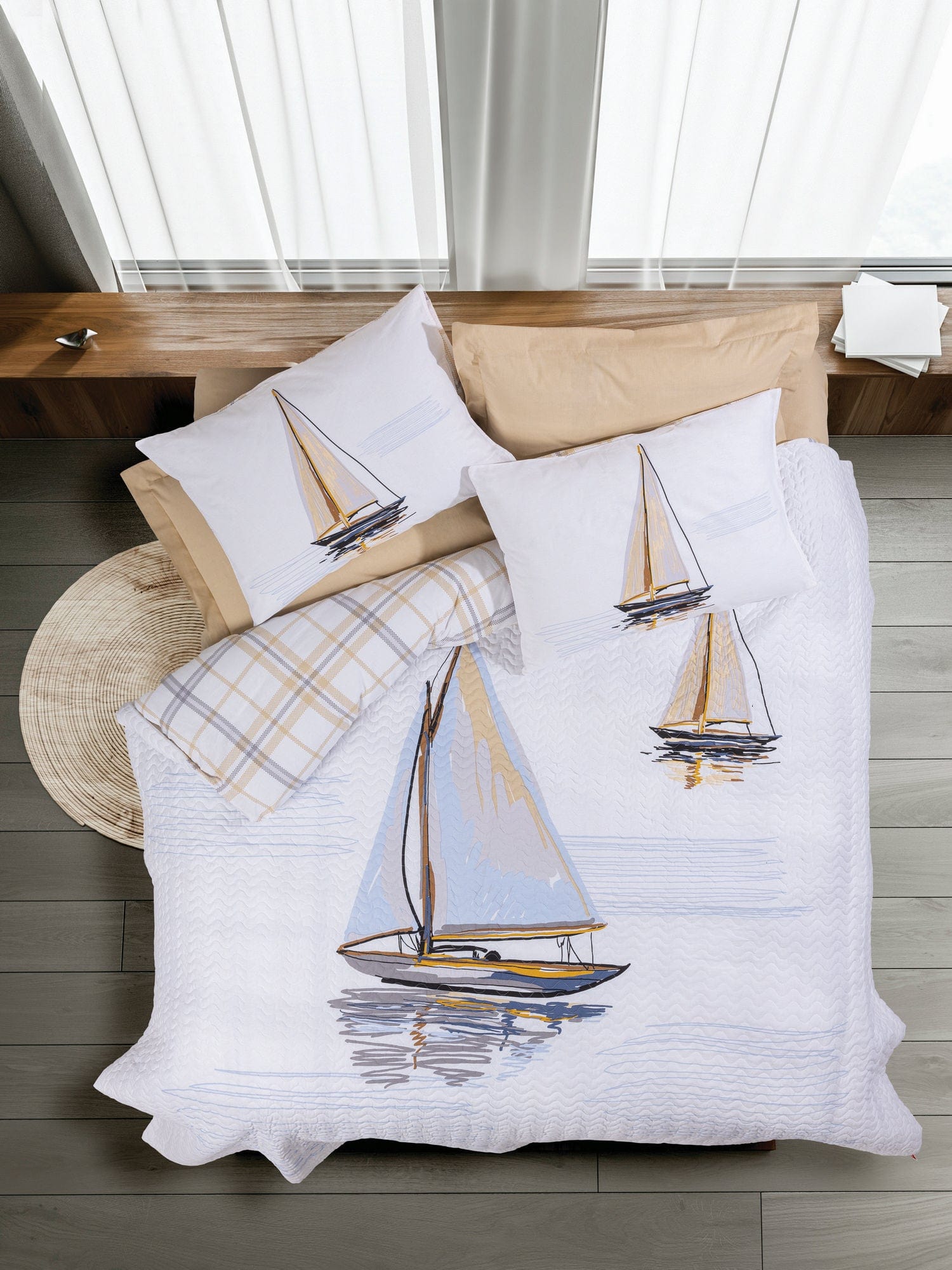 Asir Biancheria Da Letto di cotone Wind Multicolore, 180 x 230 cm