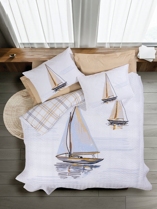 Asir Biancheria Da Letto di cotone Wind Multicolore, 180 x 230 cm