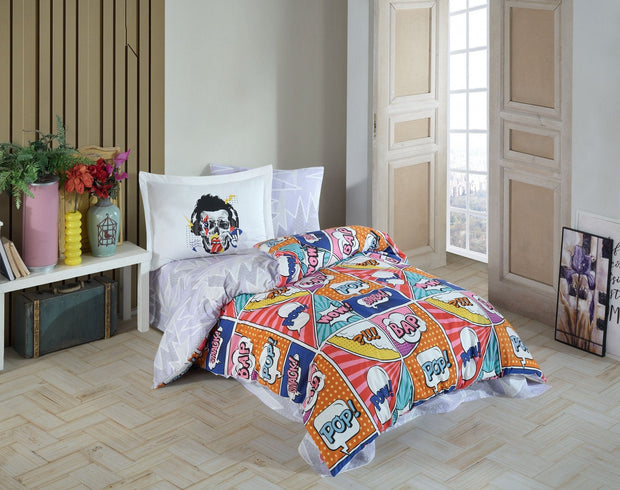 Asir Biancheria Da Letto di cotone Wow Multicolore, 160 x 220 cm