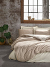 Asir Biancheria Da Letto Di Raso Bamboo Beige, 200 x 220 cm
