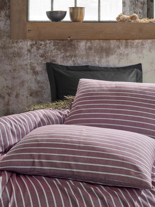 Asir Biancheria Da Letto Di Raso Bamboo Borgogna, 200 x 220 cm