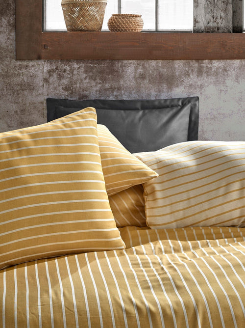 Asir Biancheria Da Letto Di Raso Bamboo Giallo, 200 x 220 cm