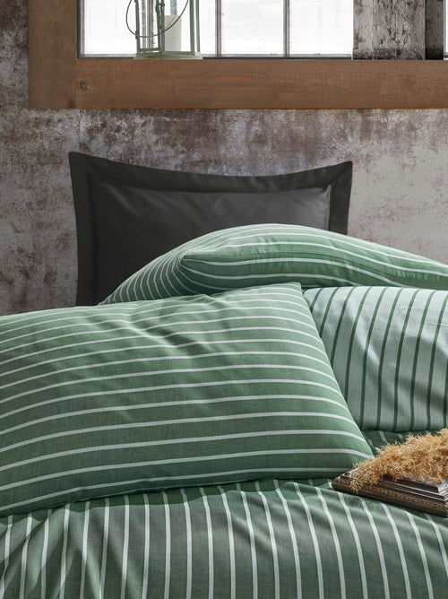Asir Biancheria Da Letto Di Raso Bamboo Verde, 200 x 220 cm