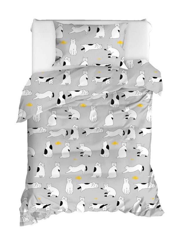 Asir Biancheria da letto per bambini cotone, 2 pezzi Liana Grigio, 160 x 220 cm