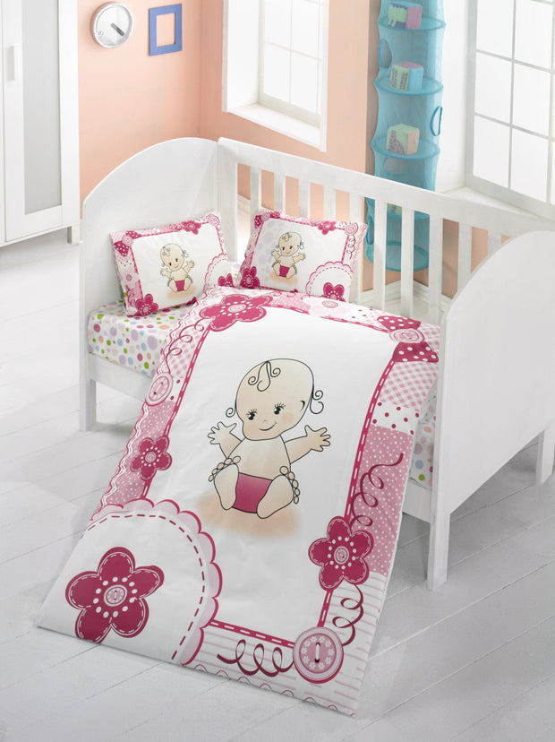 Asir Biancheria da letto per bambini cotone, 4 pezzi Baby Multicolore, 100 x 150 cm