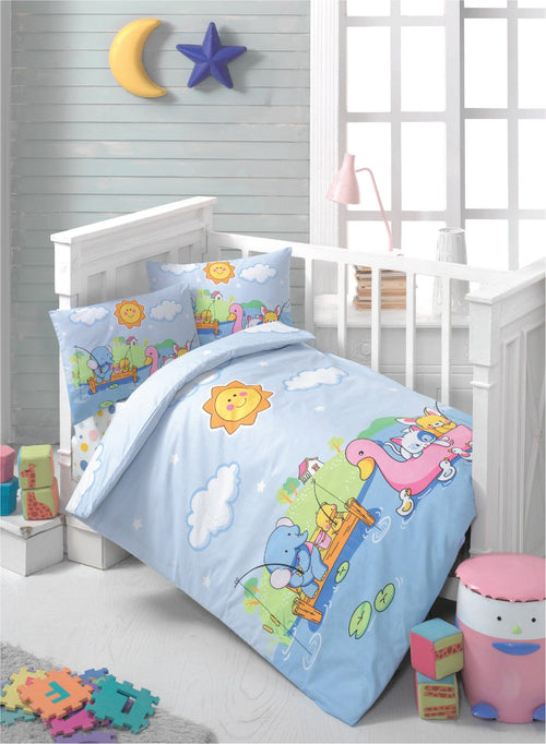 Asir Biancheria da letto per bambini cotone, 4 pezzi Balıkçı Multicolore, 100 x 150 cm