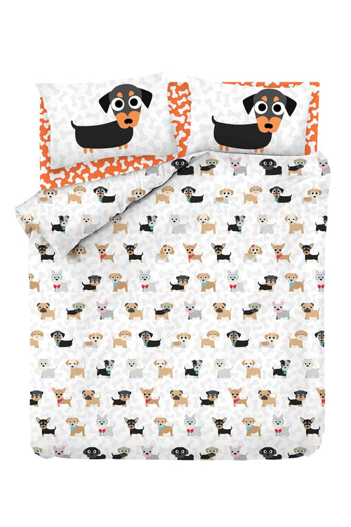 Asir Biancheria da letto per bambini cotone, 4 pezzi Canis Multicolore, 200 x 220 cm