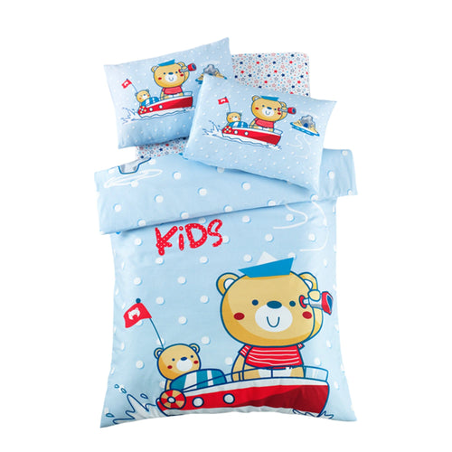Asir Biancheria da letto per bambini cotone, 4 pezzi Captain Multicolore, 100 x 150 cm