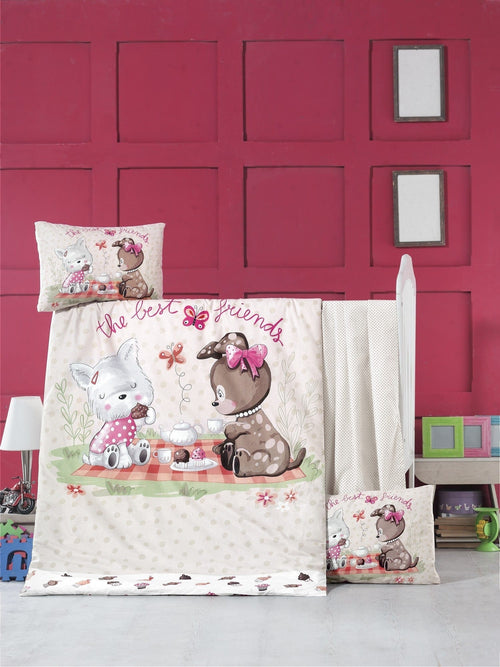 Asir Biancheria da letto per bambini cotone, 4 pezzi Cookie Time Multicolore, 100 x 150 cm
