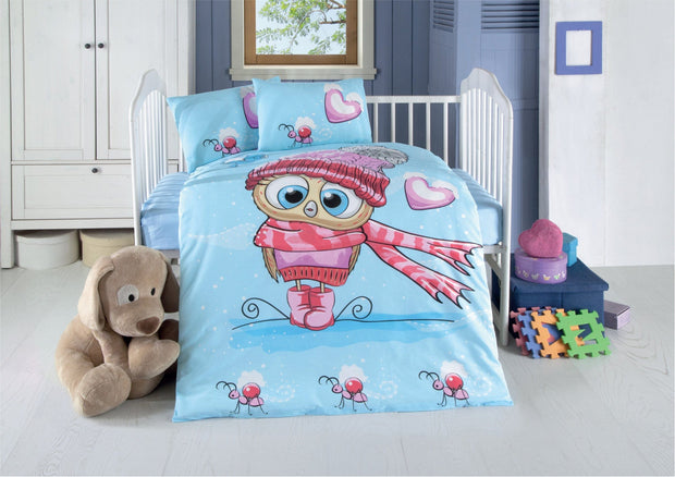 Asir Biancheria da letto per bambini cotone, 4 pezzi Cute Multicolore, 100 x 150 cm