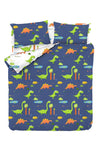 Asir Biancheria da letto per bambini cotone, 4 pezzi Dinolar Multicolore, 200 x 220 cm