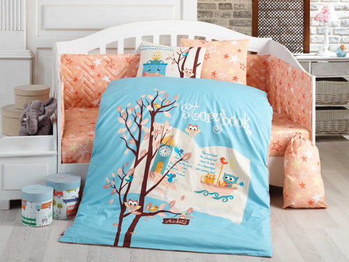 Asir Biancheria da letto per bambini cotone, 4 pezzi Dream Clock Multicolore, 100 x 150 cm