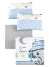 Asir Biancheria da letto per bambini cotone, 4 pezzi Elephant Multicolore, 100 x 150 cm