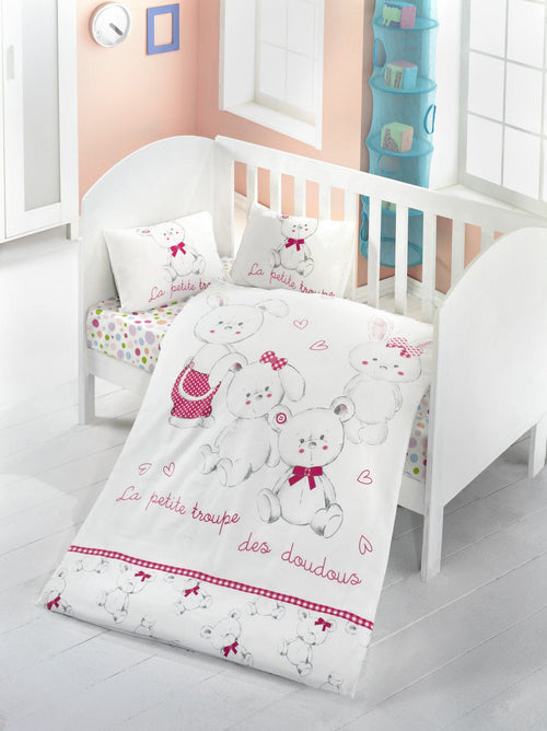Asir Biancheria da letto per bambini cotone, 4 pezzi Family Multicolore, 100 x 150 cm