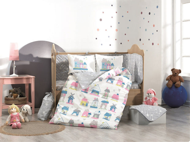 Asir Biancheria da letto per bambini cotone, 4 pezzi Felix Multicolore, 100 x 150 cm