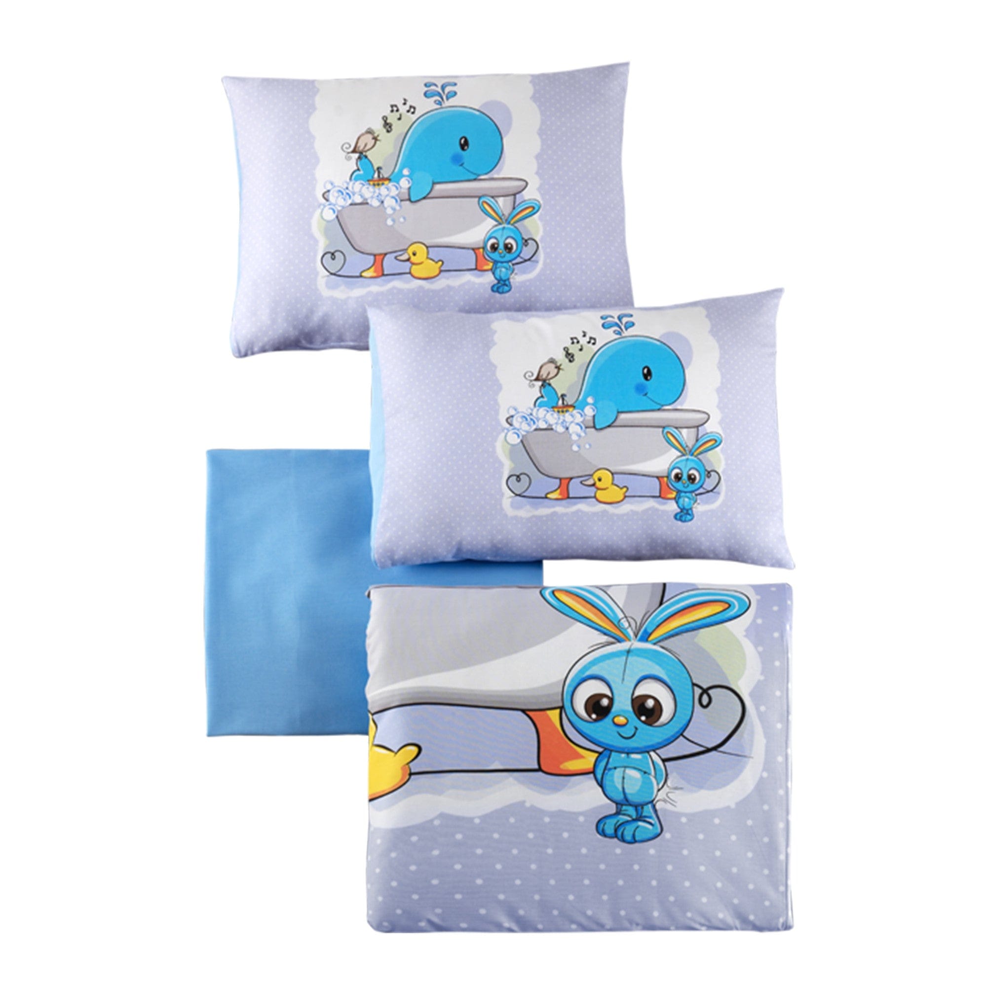 Biancheria da letto per bambini cotone, 4 pezzi Friends Multicolore, 100 x 150 cm (2)