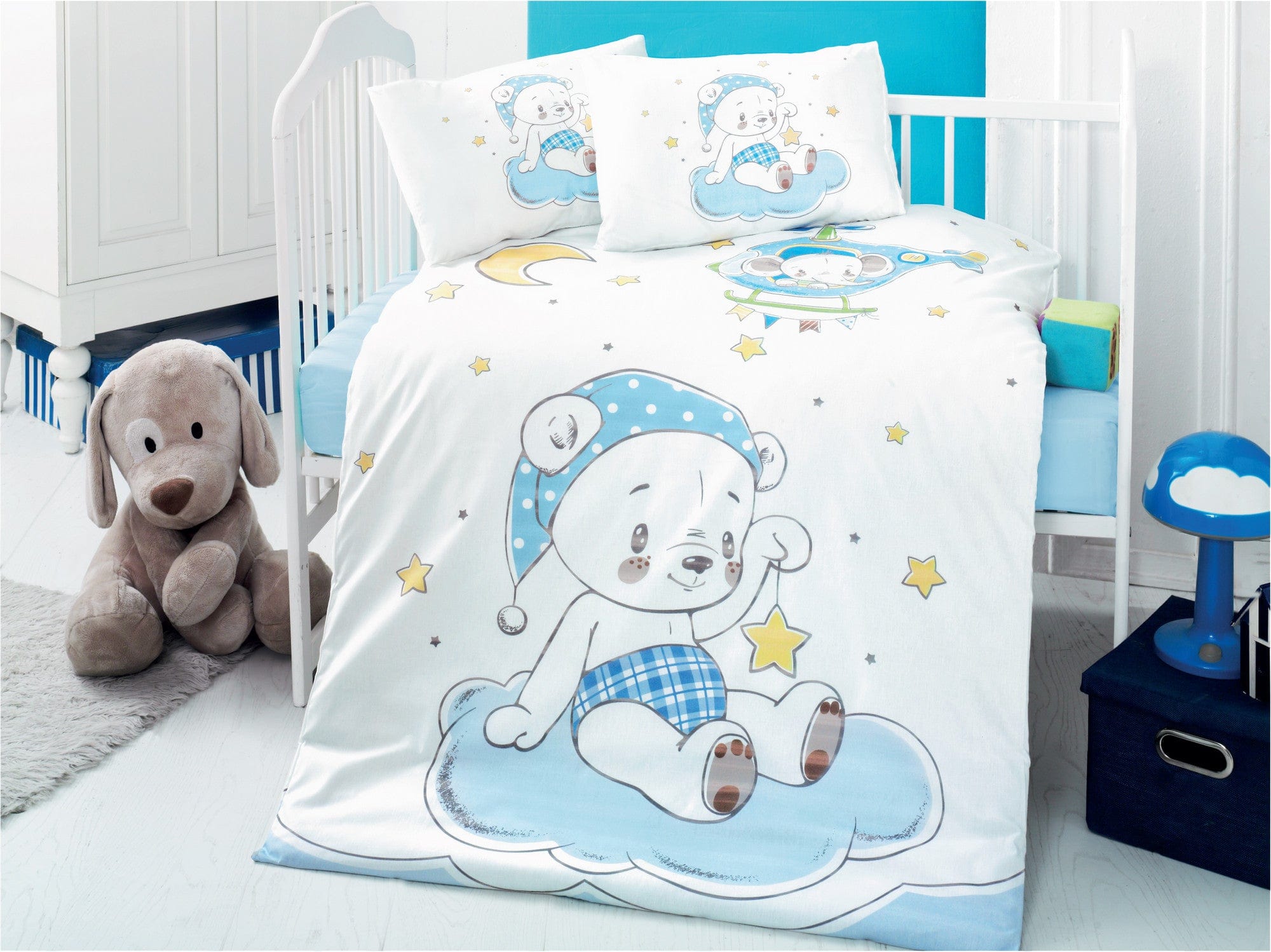 Asir Biancheria da letto per bambini cotone, 4 pezzi Goodnight Multicolore, 100 x 150 cm