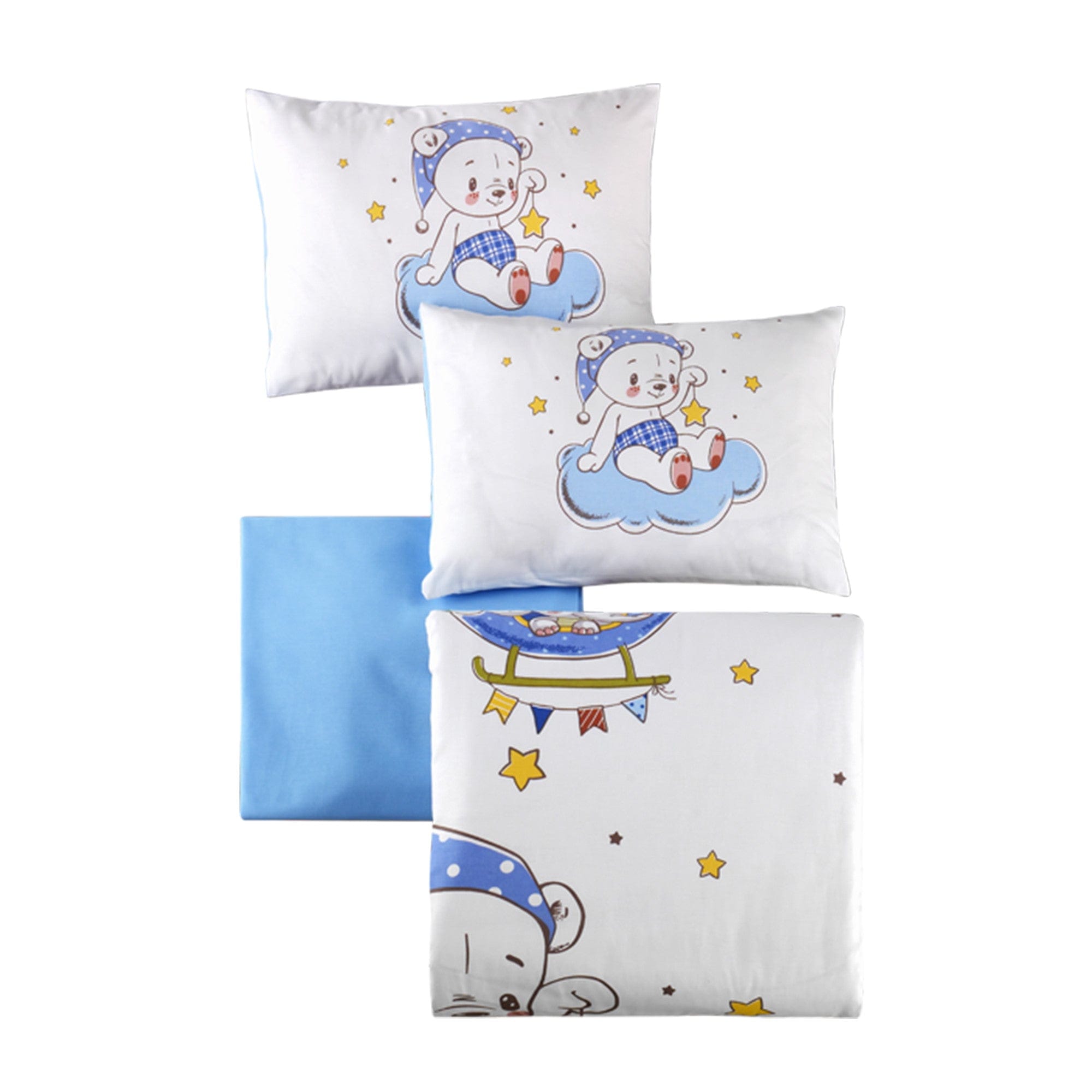 Asir Biancheria da letto per bambini cotone, 4 pezzi Goodnight Multicolore, 100 x 150 cm