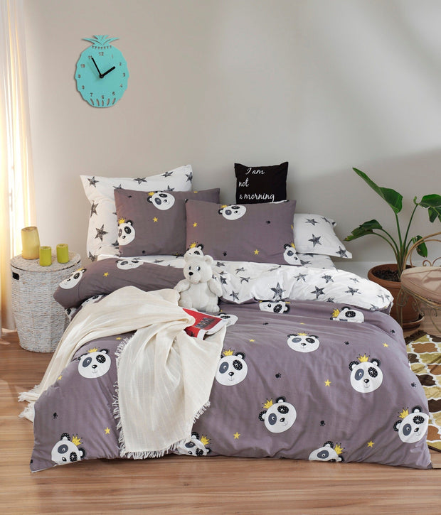Asir Biancheria da letto per bambini cotone, 4 pezzi Kral Multicolore, 200 x 220 cm