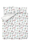 Asir Biancheria da letto per bambini cotone, 4 pezzi Love Pandas Multicolore, 200 x 220 cm