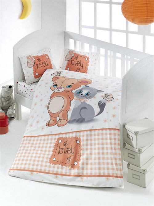 Biancheria da letto per bambini cotone, 4 pezzi Mause Multicolore, 100 x 150 cm