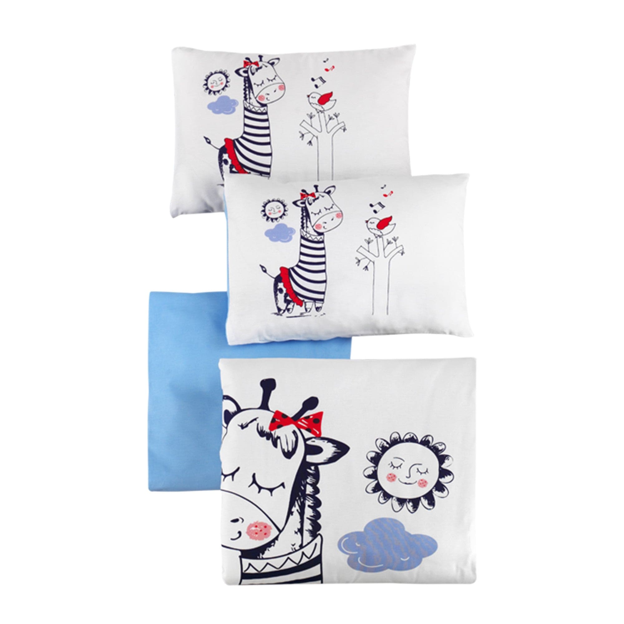 Asir Biancheria da letto per bambini cotone, 4 pezzi Melodi Multicolore, 100 x 150 cm