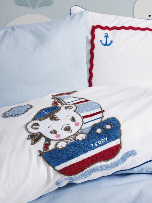 Biancheria da letto per bambini cotone, 4 pezzi Miniyo Multicolore, 100 x 150 cm (1)