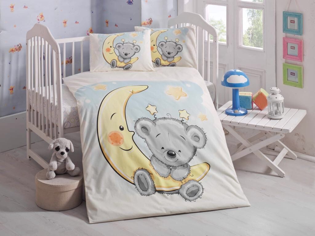 Biancheria da letto per bambini cotone, 4 pezzi Patter Multicolore, 100 x 150 cm