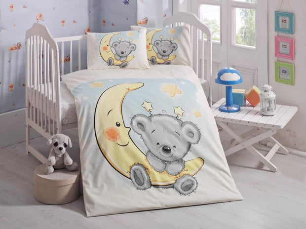 Biancheria da letto per bambini cotone, 4 pezzi Patter Multicolore, 100 x 150 cm