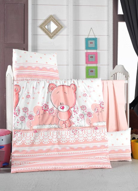 Asir Biancheria da letto per bambini cotone, 4 pezzi Pinky Multicolore, 100 x 150 cm