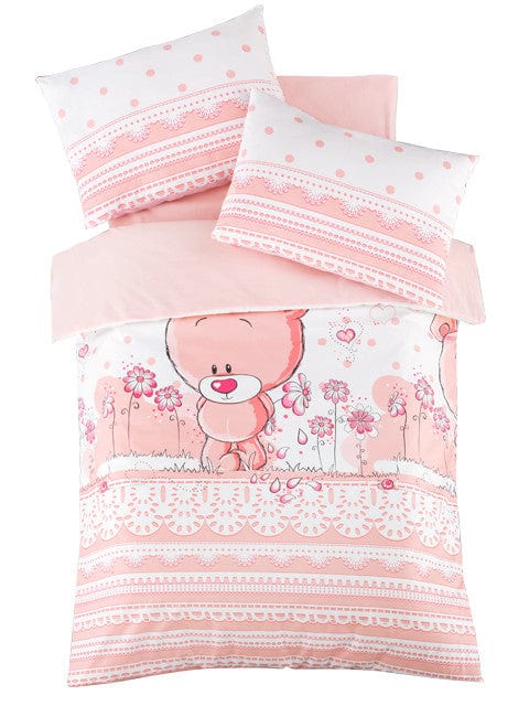 Asir Biancheria da letto per bambini cotone, 4 pezzi Pinky Multicolore, 100 x 150 cm