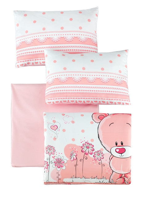 Asir Biancheria da letto per bambini cotone, 4 pezzi Pinky Multicolore, 100 x 150 cm
