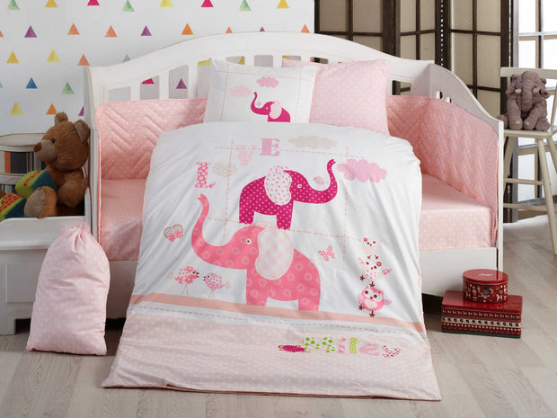 Asir Biancheria da letto per bambini cotone, 4 pezzi Preety Multicolore, 100 x 150 cm