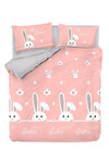 Asir Biancheria da letto per bambini cotone, 4 pezzi Rabitto Multicolore, 200 x 220 cm