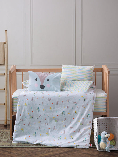 Asir Biancheria da letto per bambini cotone, 4 pezzi Roe Multicolore, 100 x 150 cm