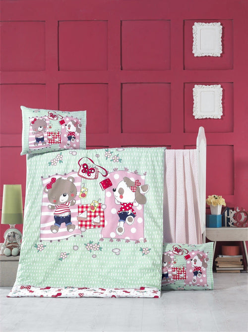 Asir Biancheria da letto per bambini cotone, 4 pezzi Sleepy Multicolore, 100 x 150 cm