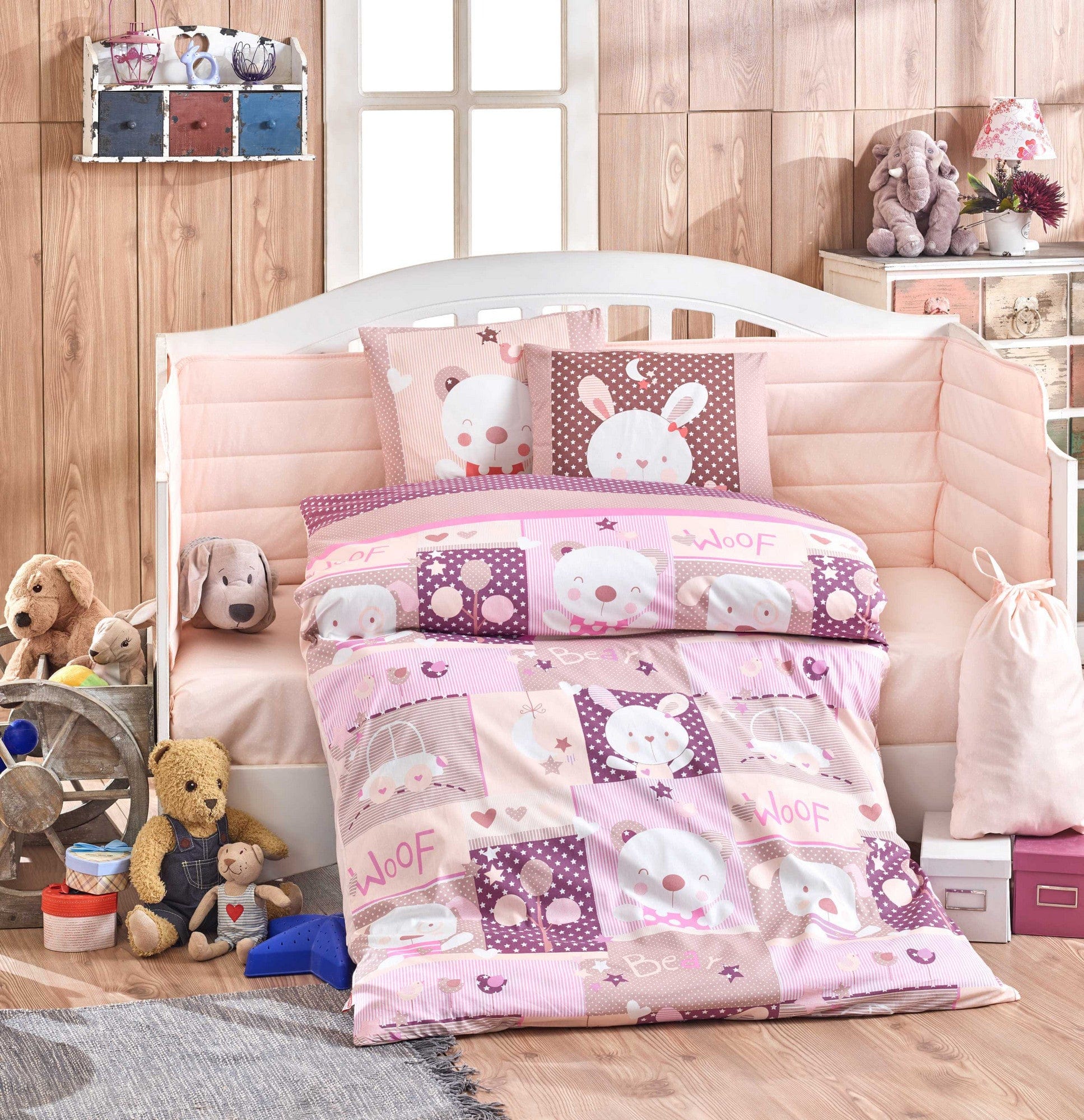 Asir Biancheria da letto per bambini cotone, 4 pezzi Snoopy Multicolore, 100 x 150 cm