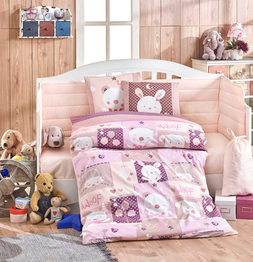 Asir Biancheria da letto per bambini cotone, 4 pezzi Snoopy Multicolore, 100 x 150 cm