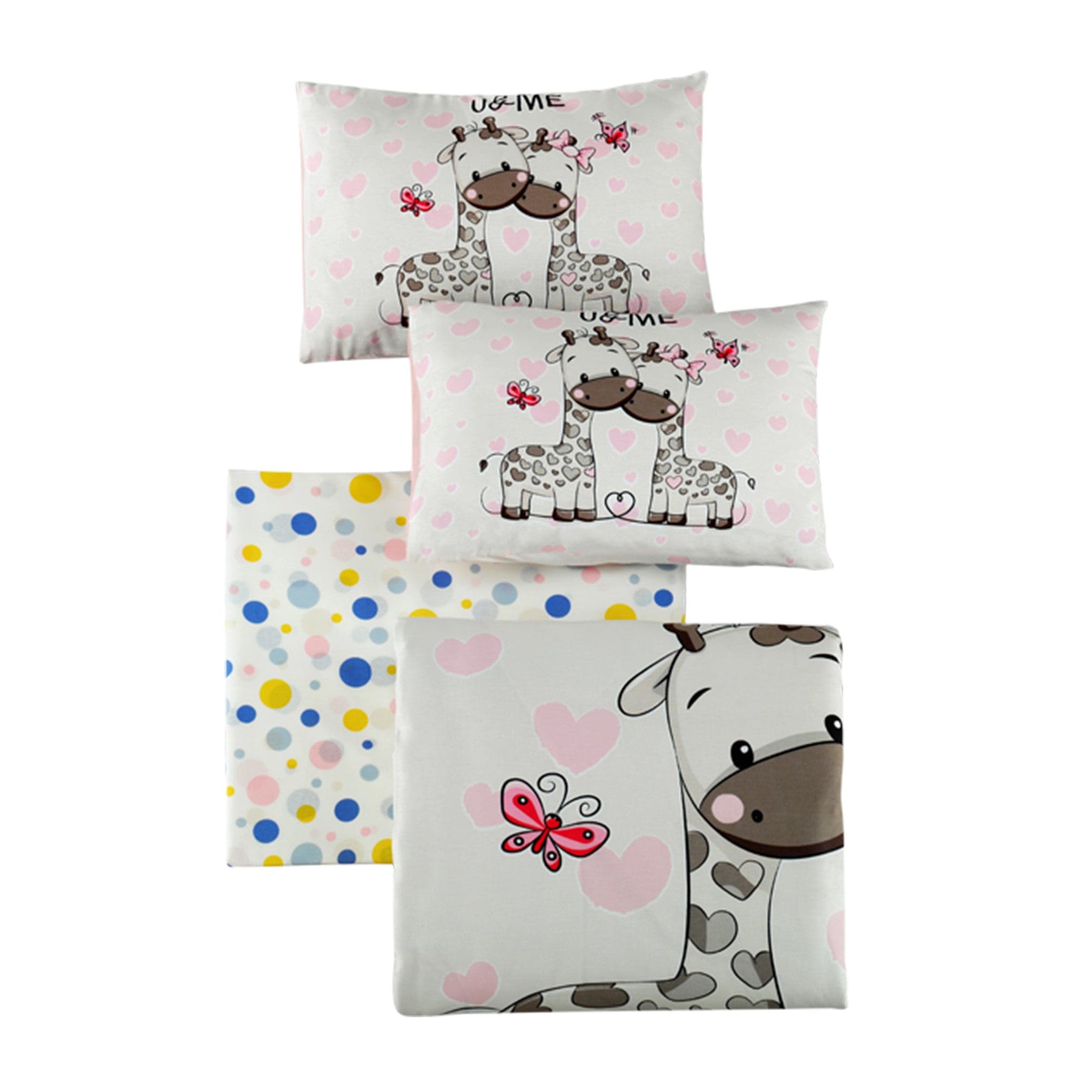 Asir Biancheria da letto per bambini cotone, 4 pezzi Sweet Multicolore, 100 x 150 cm