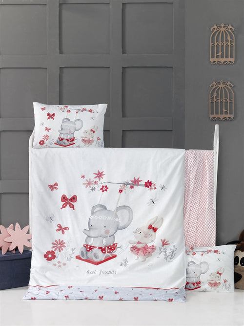 Asir Biancheria da letto per bambini cotone, 4 pezzi Swing Multicolore, 100 x 150 cm