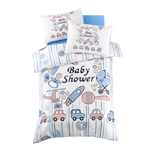 Asir Biancheria da letto per bambini cotone, 4 pezzi Toys Multicolore, 100 x 150 cm