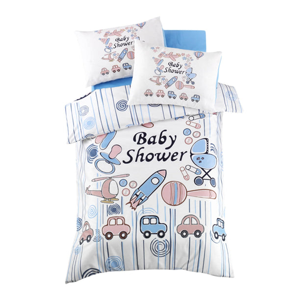 Asir Biancheria da letto per bambini cotone, 4 pezzi Toys Multicolore, 100 x 150 cm